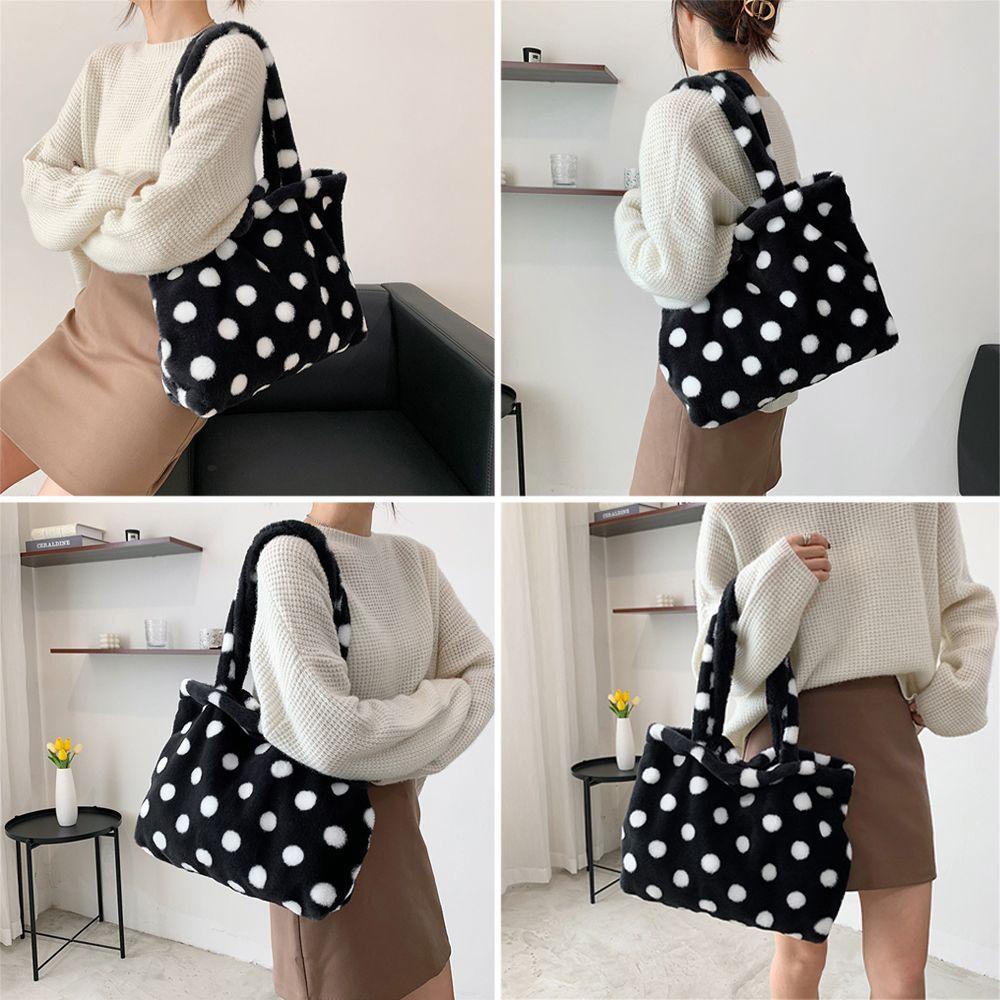 Túi Đeo Vai MIHAN1 Phủ Lông Nhân Tạo Kiểu Dáng Thời Trang Cho Nữ