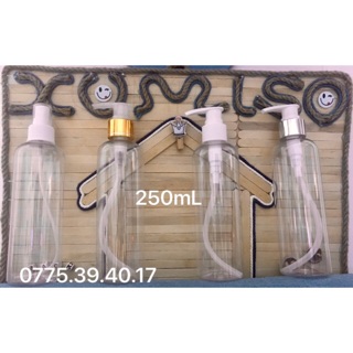 Chai nhựa 250ml vòi nhấn 1 chai