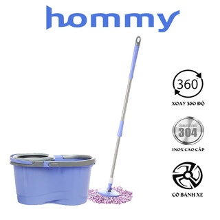 Bộ lau nhà hommy mh-xmop tím