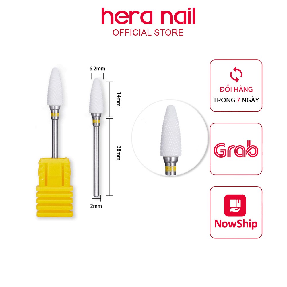 Đầu mài sứ mịn móng tay nail