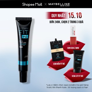 Kem Lót Kiềm Dầu Ngăn Xuống Tông SPF 20 Fit Me Primer Matte+Poreless Maybelline New York 30ml