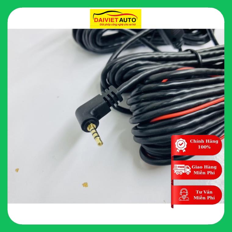 Dây tín hiệu camera lùi trên ô tô, dài 15m, 4 chân và 5 chân, jack 2.5mm | Đại Việt Auto