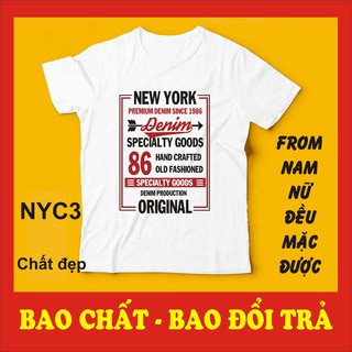 áo thun nam NYC 3 đẹp,bao đổi trả, hot trend