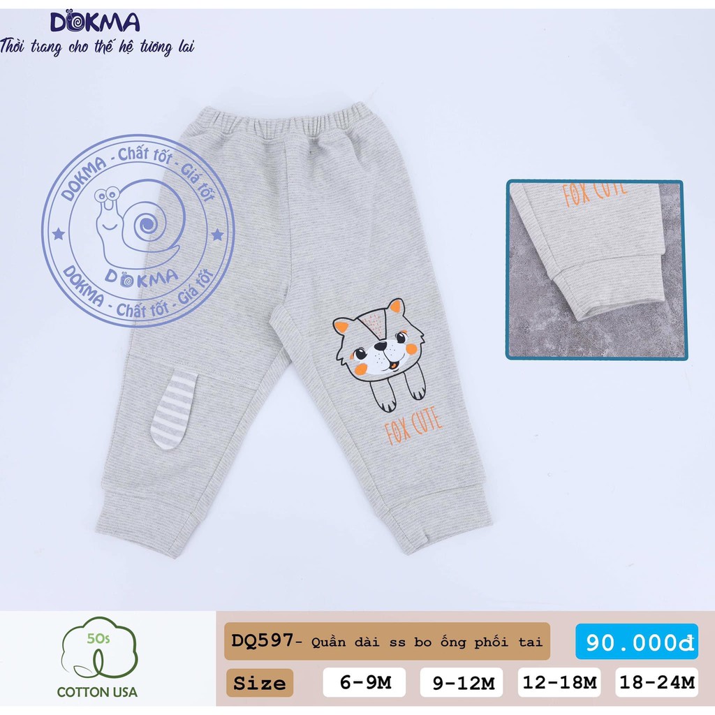 Dokma Quần dài bo ống loại dày (Sz 9-24m)