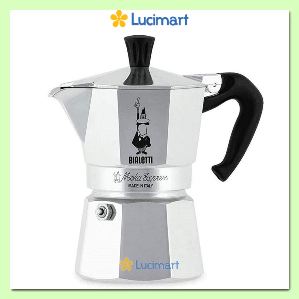 Ấm cà phê Ý (Moka Express) Bialetti for Oceana 3 cups 4,4 Oz - 130 Ml [Hàng Mỹ]