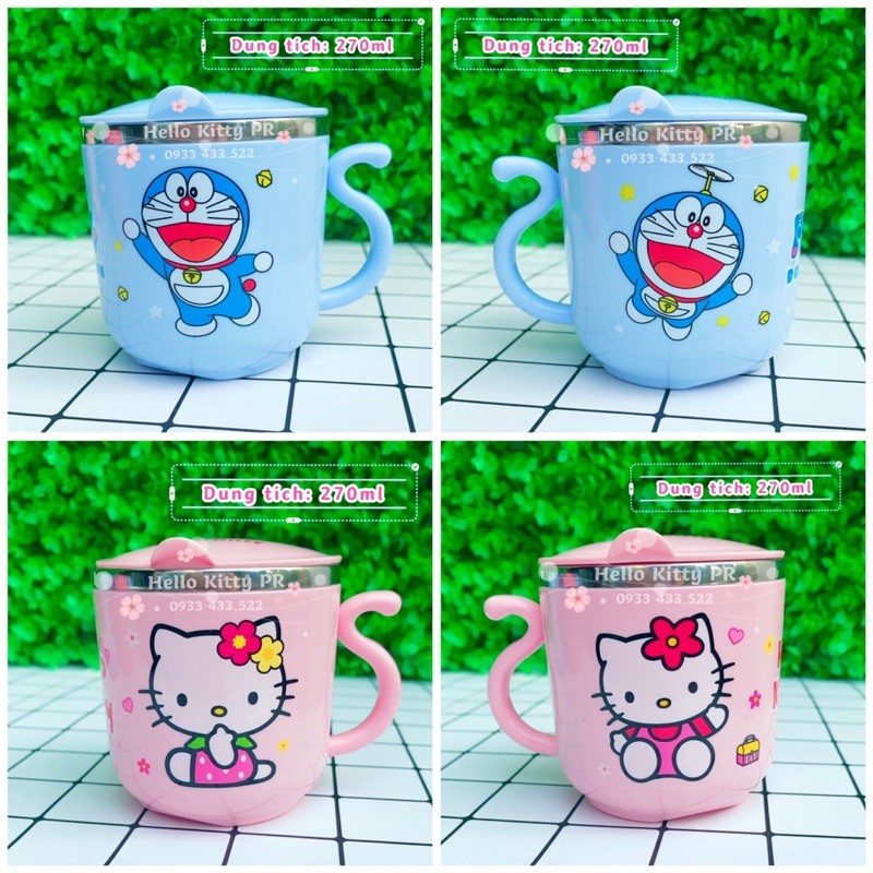 Ca ly inox 304 Hello Kitty Doremon Doraemon