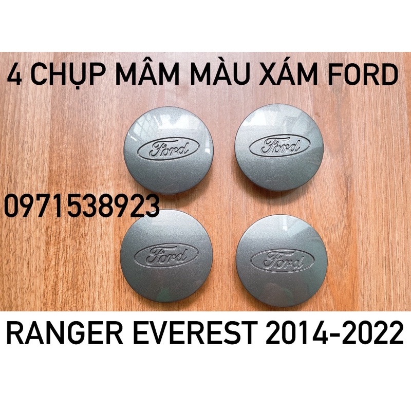 4 CHỤP MÂM FORD RANGER EVEREST KÍCH THƯỚC 70mm CAO CẤP GIÁ RẺ
