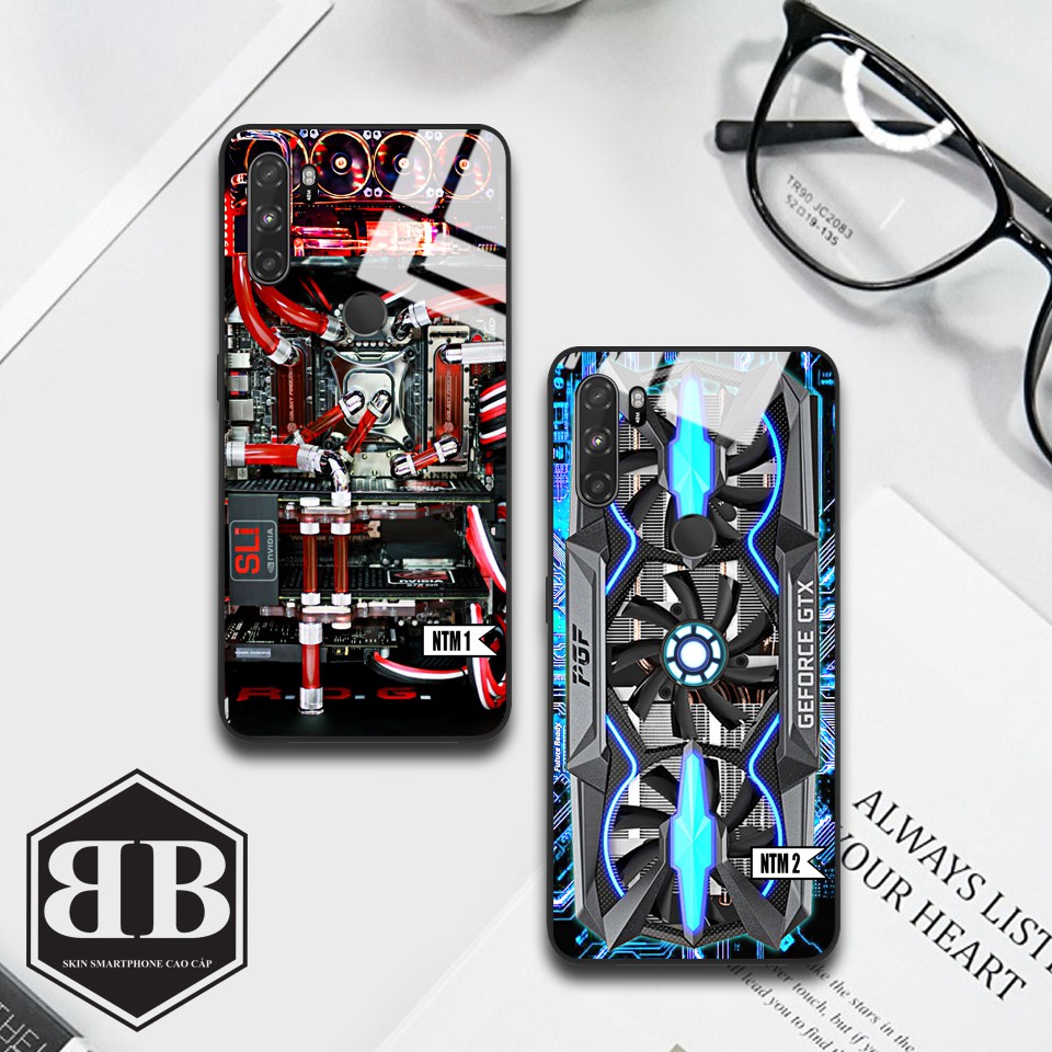 Ốp lưng kính cường lực Vsmart Active 3 hình nội thất máy cao cấp