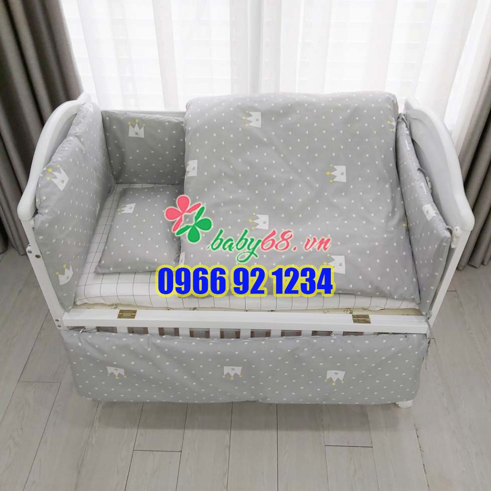 Set quây cũi vải Umoo 9 món cao cấp