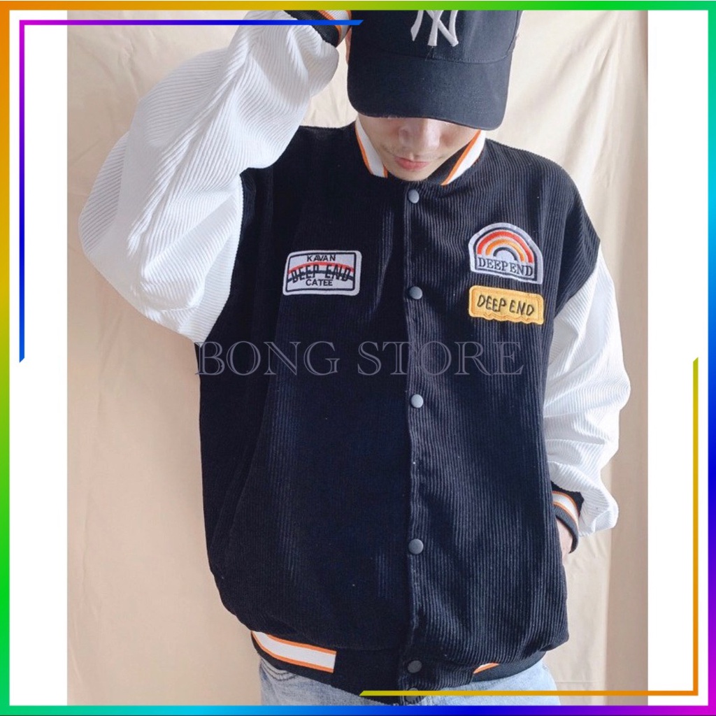 Áo Khoác Bomber Nữ, Áo Khoác Nhung Nữ In Hình Cầu Vồng Chất Nhung Tăm 4 Mầu Sắc Trẻ Trung | BigBuy360 - bigbuy360.vn