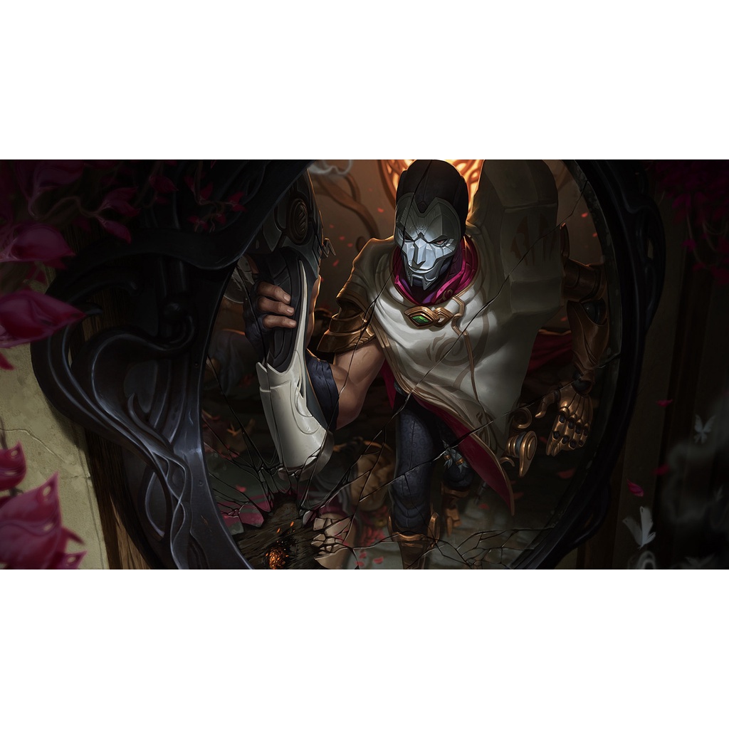 Poster A3, A4, A5 dán tường League of Legends, decal trang trí có keo JHIN - Mẫu 1, nhận in theo yêu cầu