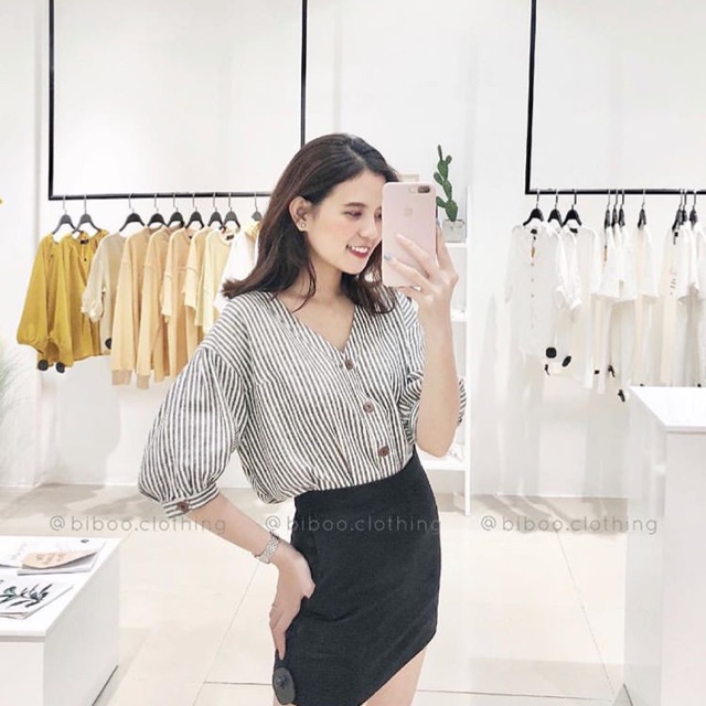 Chân váy chữ A đen