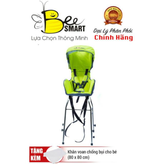 GHẾ NGỒI XE MÁY BEESMART X1 CÓ MÁI CHE [DÀNH CHO XE GA - Tặng khăn voan + Áo che