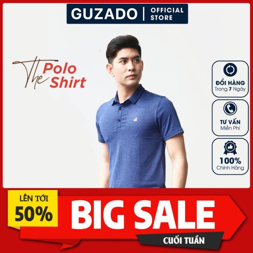Áo thun nam GUZADO, Polo Thể Thao Cao Cấp,Mềm Mịn Thấm Hút Cực Tốt KRP21-01 !