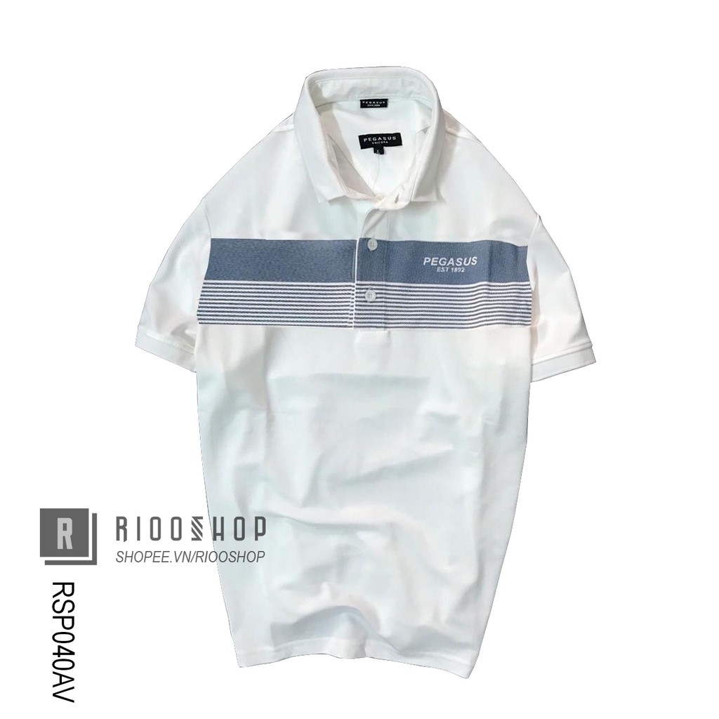Áo thun nam có cổ cao cấp pega cực đẹp RSP040AV - áo polo nam đẹp Riooshop | BigBuy360 - bigbuy360.vn