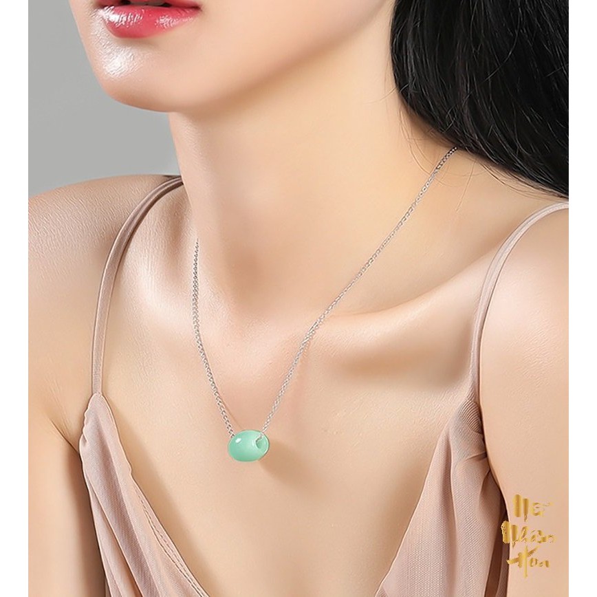 Vòng cổ lu thống đá Jadeite