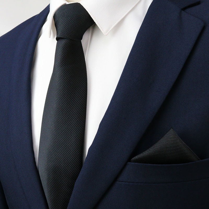 Cà Vạt Màu Đen Có Khóa Kéo Thời Trang Công Sở Cho Nam