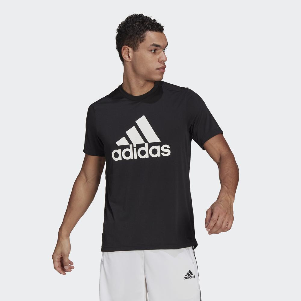 Áo Tee adidas TRAINING Nam Áo Thun Logo Thể Thao Feelready AEROREADY Designed 2 Move Màu đen GT3109