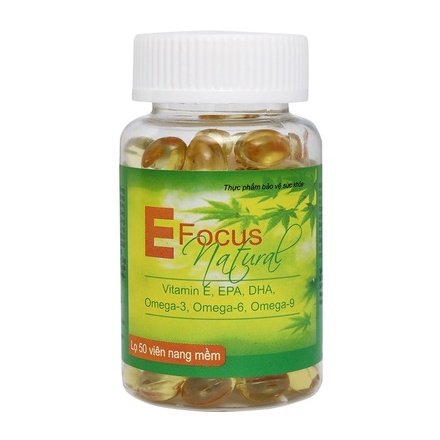 Focus natural - bổ sung Vitamin E và Omega 369 - Lọ 50 viên - SP Chính hãng