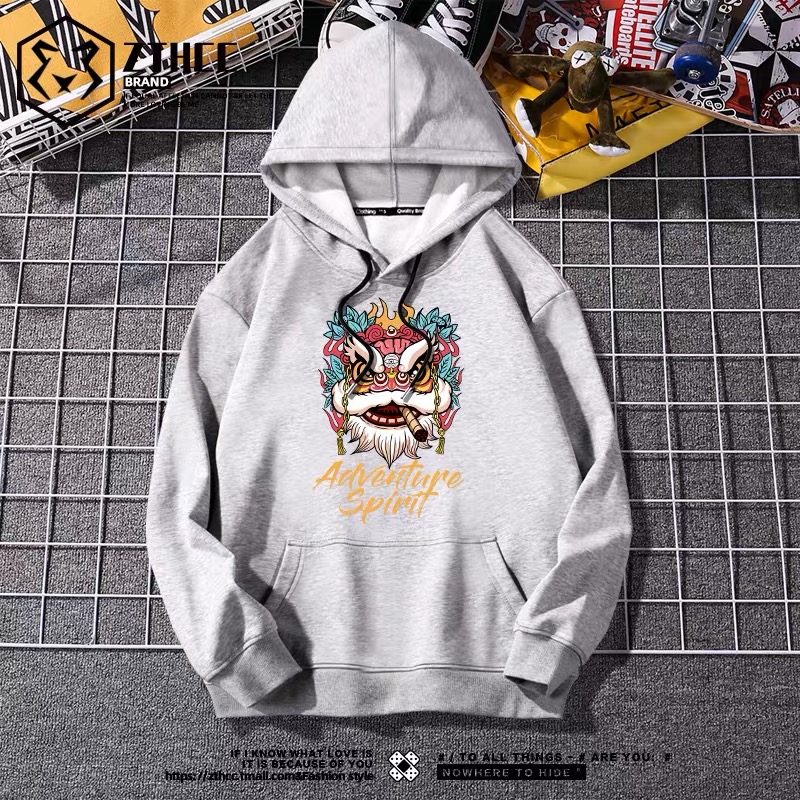 Áo hoodie form rộng in hình cá tính nhiều màu tùy chọn size M-8XL