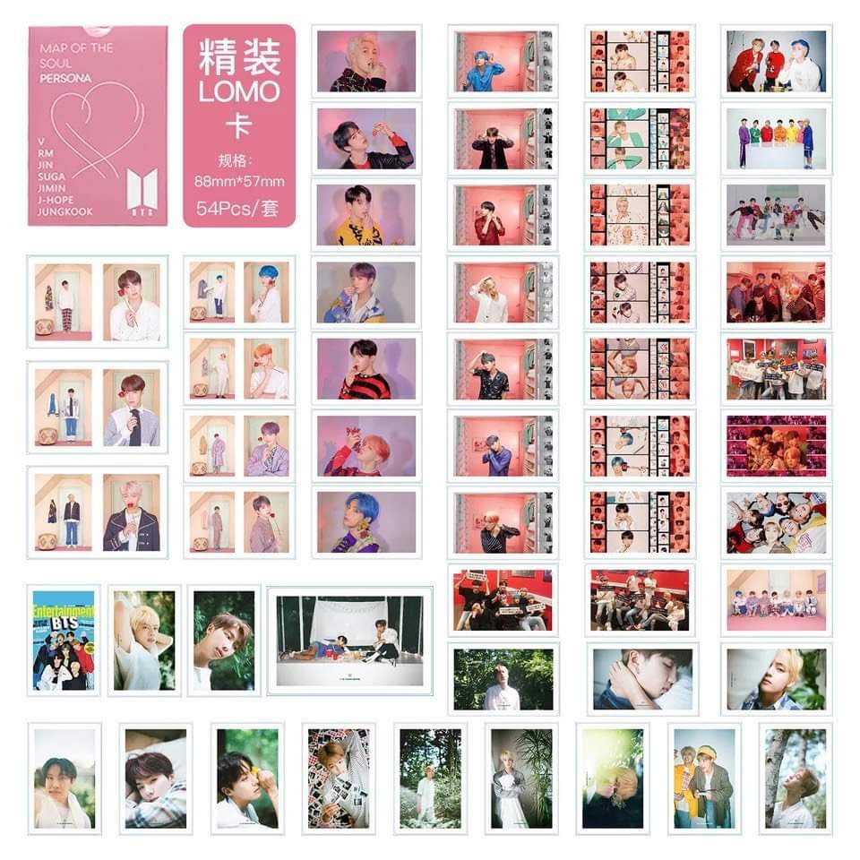 Bài lomo BTS 52 cây bộ ảnh hộp 30 ảnh thẻ hình nhóm nhạc idol hàn quốc