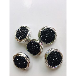 5 nút áo vét 2.6cm si trắng