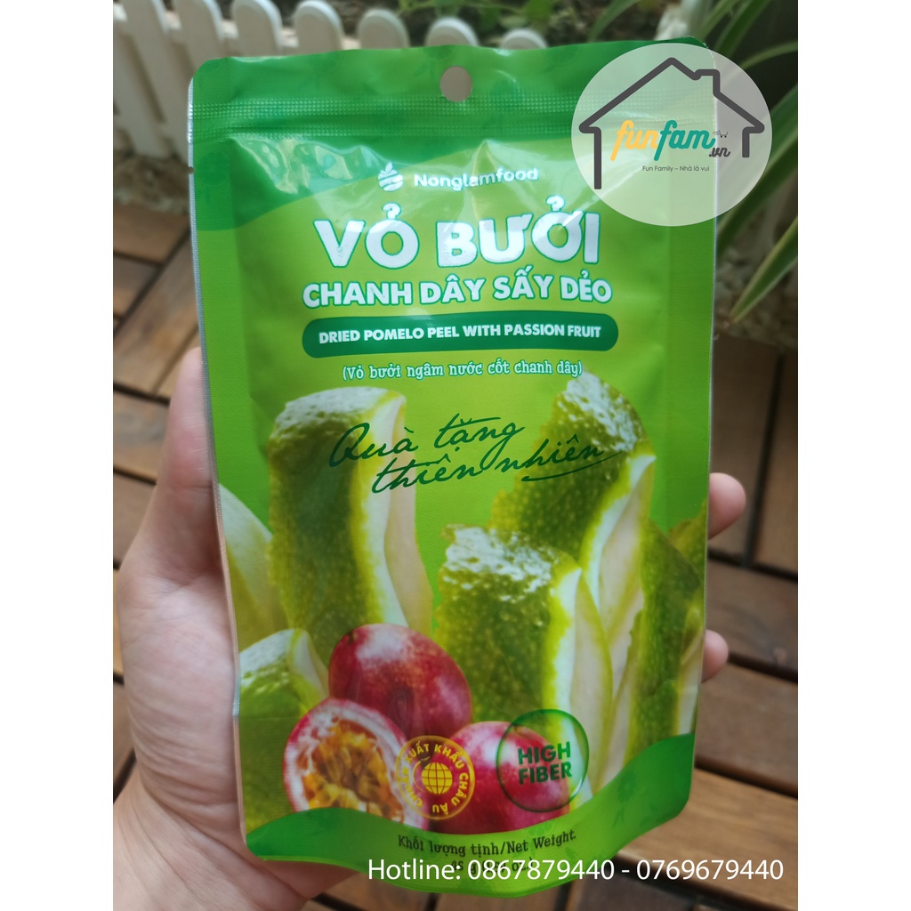 Vỏ bưởi sấy dẻo chanh dây Nông Lâm Food- Ăn Vặt Healthy cho cả gia đình. Sấy hồng ngoại, dinh dưỡng, dẻo mềm, thơm ngon