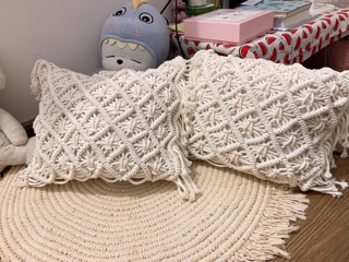 Vỏ gối macrame