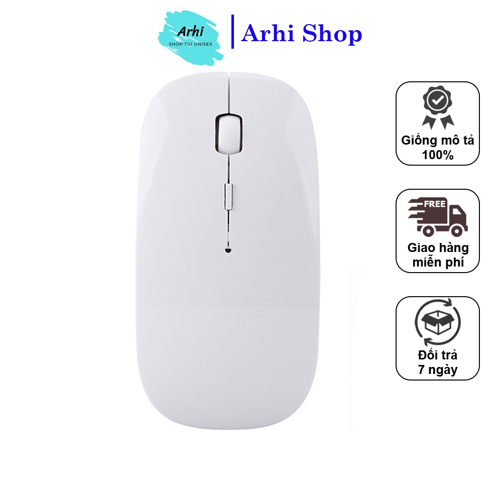 Chuột Không Dây Laptop PC Tivi Thiết Kế Siêu Mỏng Kết Nối Với USB 2.0 Khoảng Cách Xa Trên 10M
