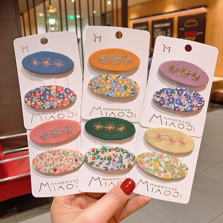 Set 2 kẹp tóc thiết kế xinh xắn đáng yêu cho nữ