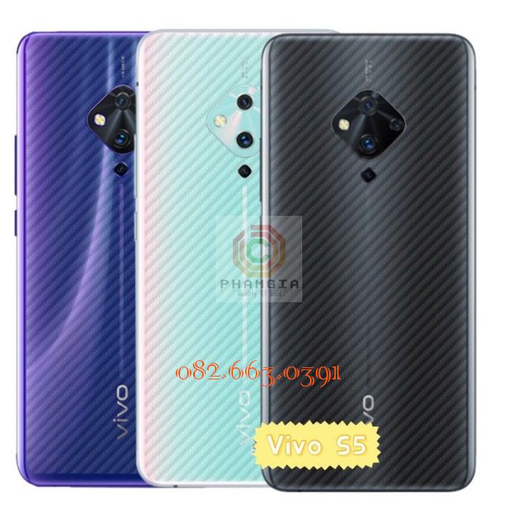 Miếng dán mặt lưng skin carbon Vivo S5
