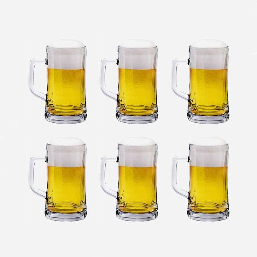 CHÍNH HÃNG BỘ 6 CỐC LY UỐNG BIA HƠI TƯƠI OCEAN MUNICH BEER MUG P0840 - 360ML