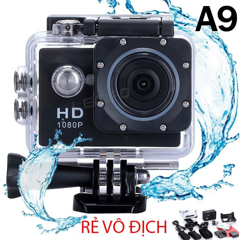 [Miễn phí vận chuyển] Camera hành trình HD 1080 Sport Cam A9 Cam phượt [ltn56Boutique]