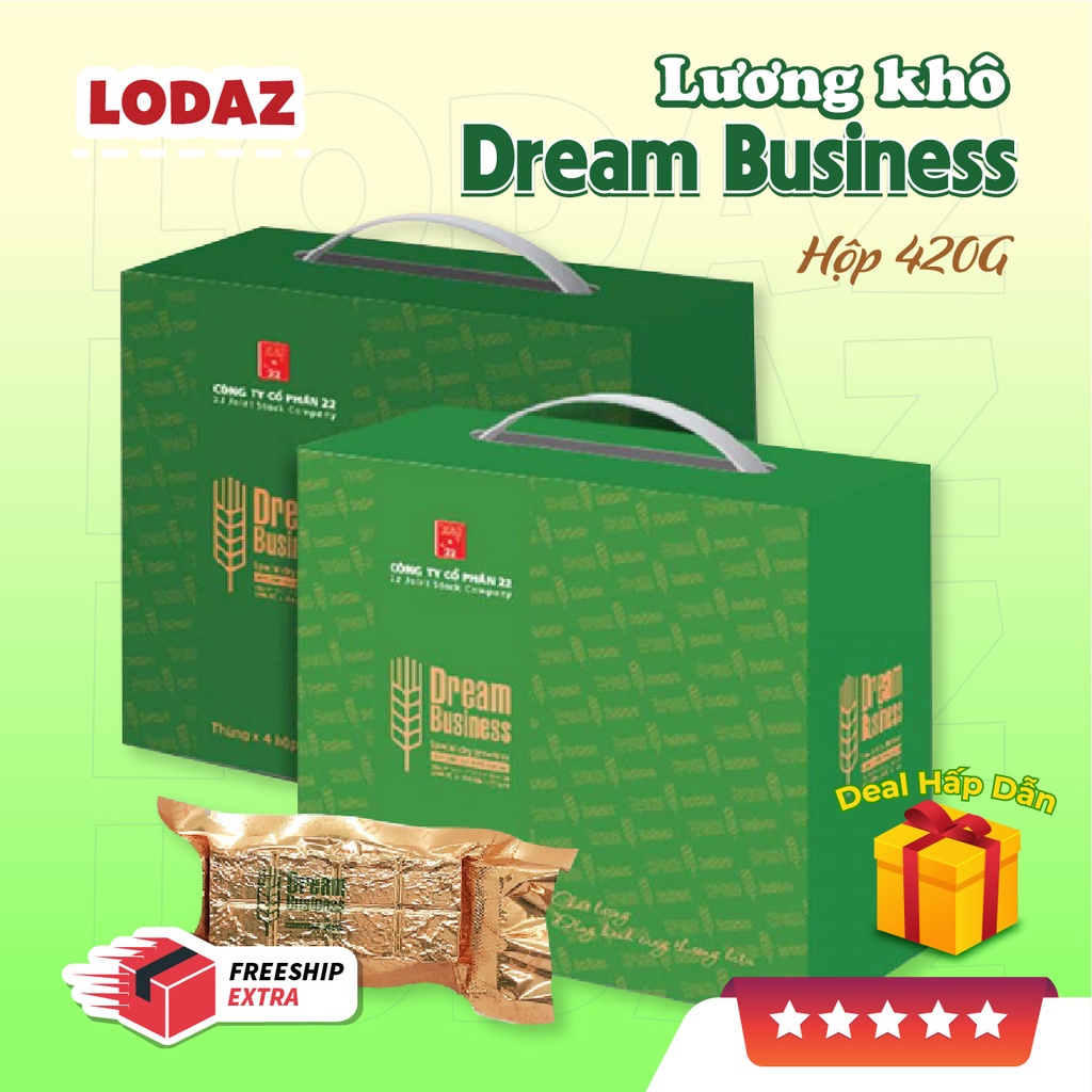 Lương khô Dream Business  hộp 420gr ( hộp 6 gói/70gr )