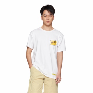 Áo Thun BOO Nam Dáng Basic 100%Cotton Màu Trắng In Hình Busticker " Non Nớt"
