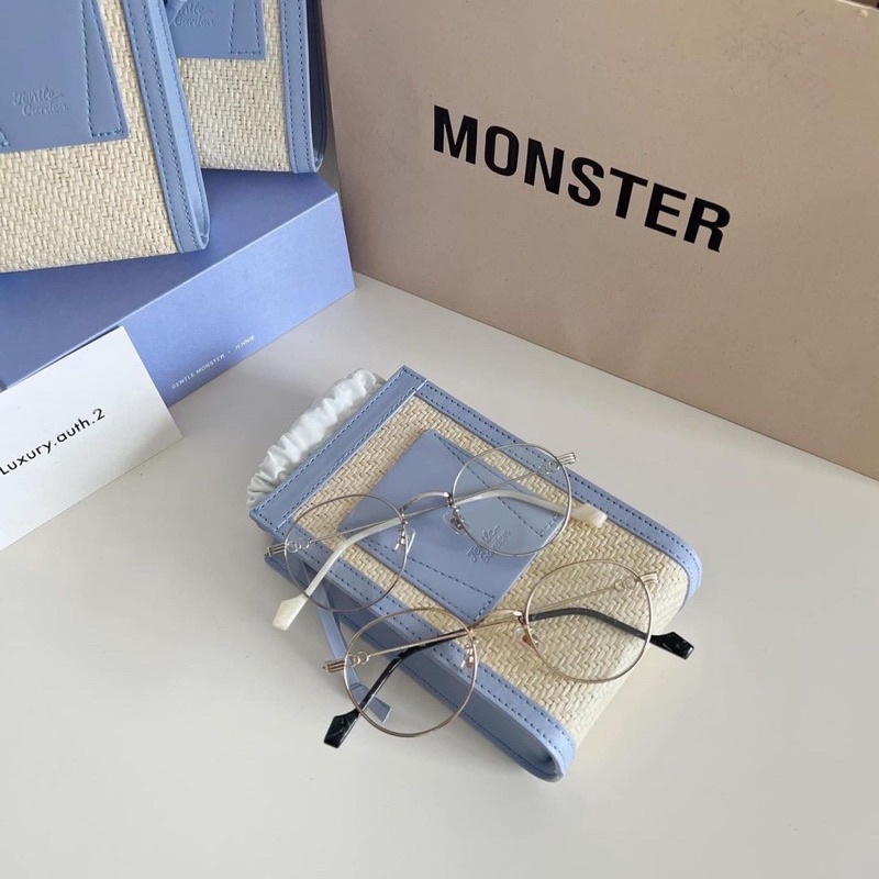 ⚡️Kèm box⚡️ Kính G.m Jenni Cloudyy titan cao cấp form tròn hot trend 2022 Jolie eyewear