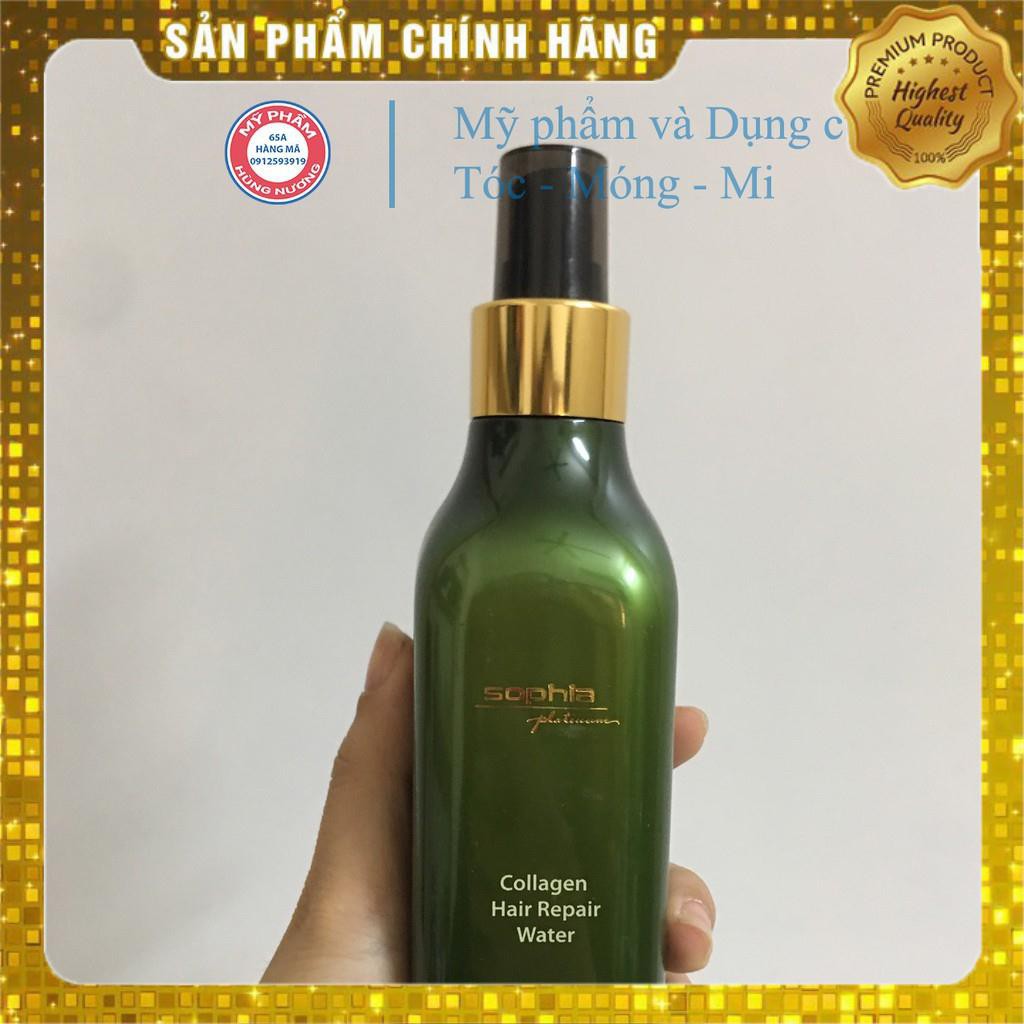 Xịt dưỡng SOPHIA COLLAGEN REPAIR xanh phục hồi tóc hư tổn 250ML