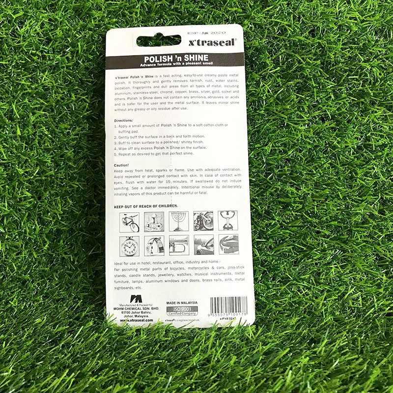 Kem Đánh Bóng Kim Loại Inox X’traseal Polish’n Shine 32G - Kem Đánh Bóng Xe Máy, Ô Tô, Lư Đồng, Inox, Đồng, Đồng Hồ-Kivo