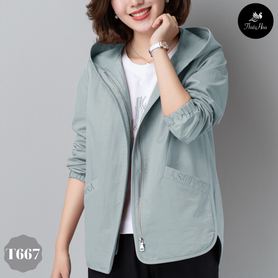 Áo Khoác Nữ Đẹp chất Kaki nhung 2 lớp mềm mịn thoáng mát chống nắng, chống gió Giữ ấm tốt THIỀU HOA T667 - Hàng mới về | BigBuy360 - bigbuy360.vn
