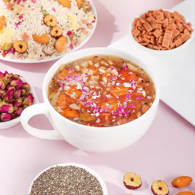 Bột Củ Sen Hoa Hồng Collagen Nấm Tuyết Hộp 500g G1