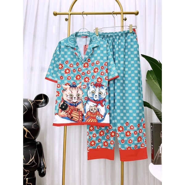 Đồ ngủ đồ bộ pijama mặc nhà sau sinh THUN LẠNH 2710