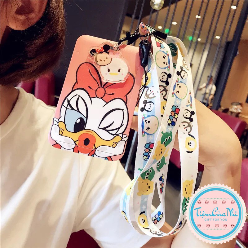 Thẻ đeo bảng tên sinh viên nhân viên bằng nhựa cao cấp bat man,spider man,mickey, donald, bunny, snoopy Tiệm Của Nhi TĐN