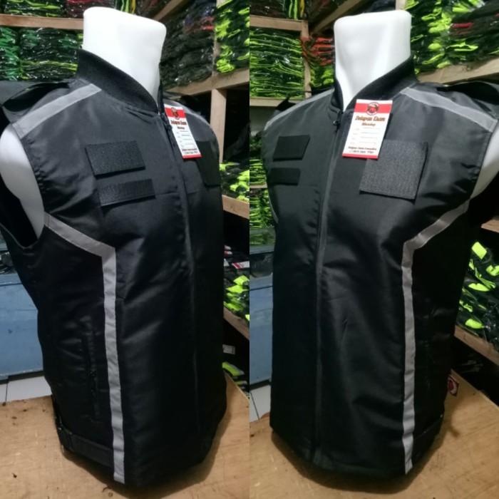 Áo Vest | Áo Vest Xe Máy Khóa Dán Màu Đen Trơn Size Xxl