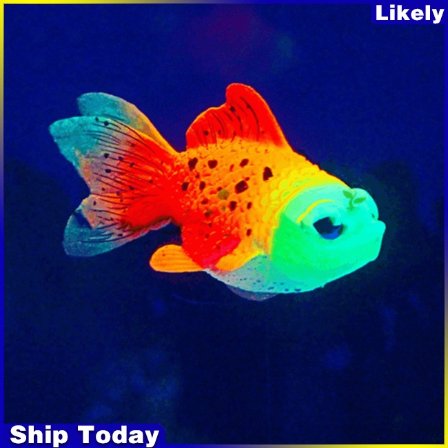 Mô hình cá vàng bằng silicone trang trí bể cá