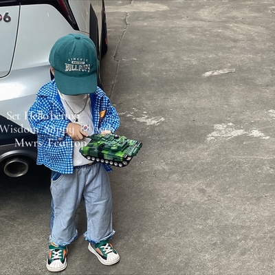 Mũ Lưỡi Trai Nhung Kẻ Phong Cách Hàn Quốc Thời Trang Mùa Thu Đông Dành Cho Trẻ Nhỏ