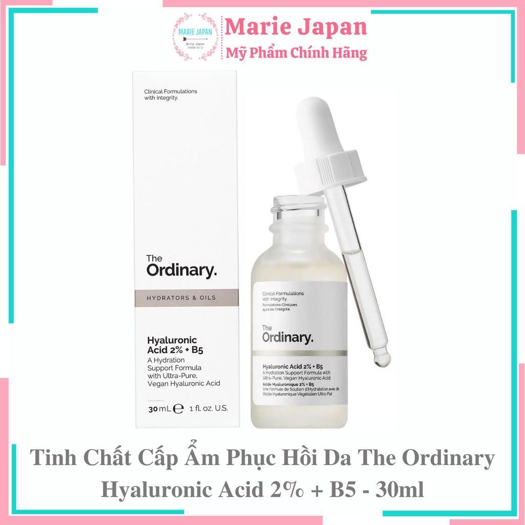 Tinh Chất Cấp Ẩm Phục Hồi Da The Ordinary Hyaluronic Acid 2% + B5 30ml