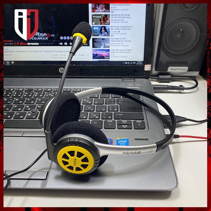 Tai nghe chụp tai chuyên game cao cấp Microlab K250 headphone máy vi tính laptop có dây