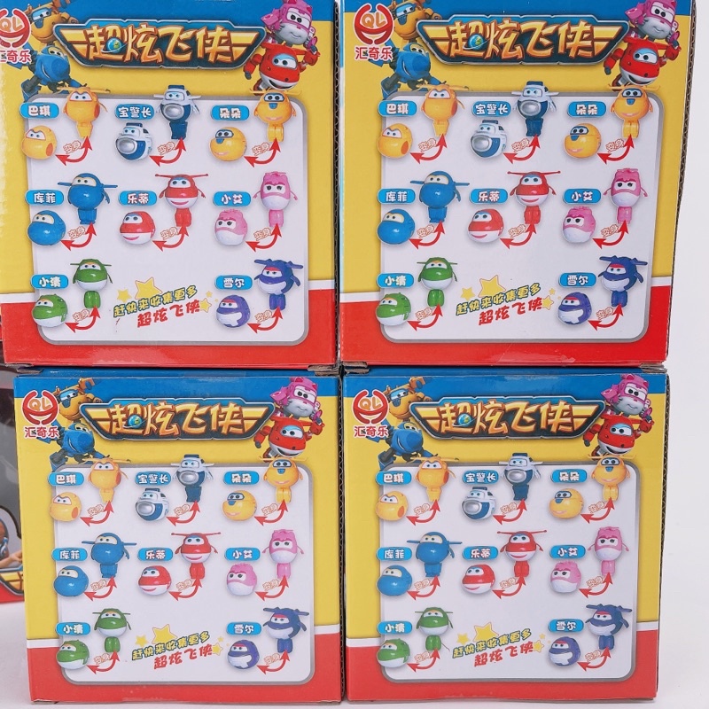 Bộ Đồ Chơi Đội Bay Siêu Đẳng Super Wings Biến Hình-Set 8 Con Biệt Đội Bay Siêu Đẳng Cho Bé Mẫu Mới