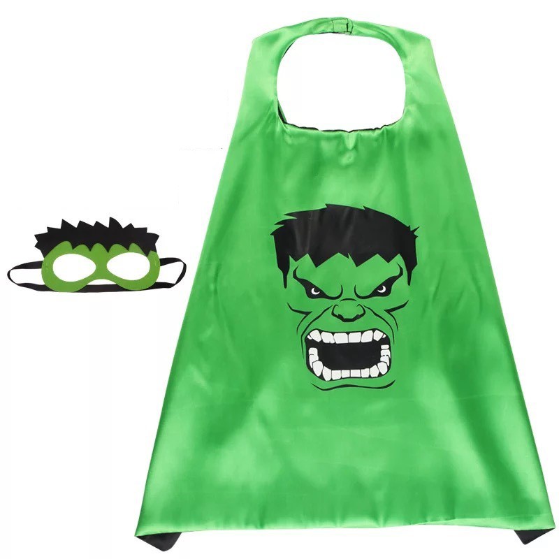 Áo choàng siêu nhân cho bé hóa trang siêu anh hùng kèm mặt nạ che mắt