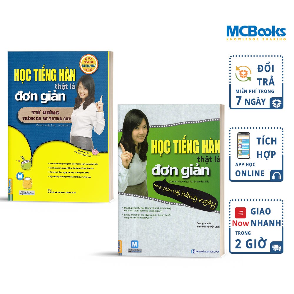 Sách - Combo Học Tiếng Hàn Thật Là Đơn Giản - Từ Cơ Bản Đến Nâng Cao